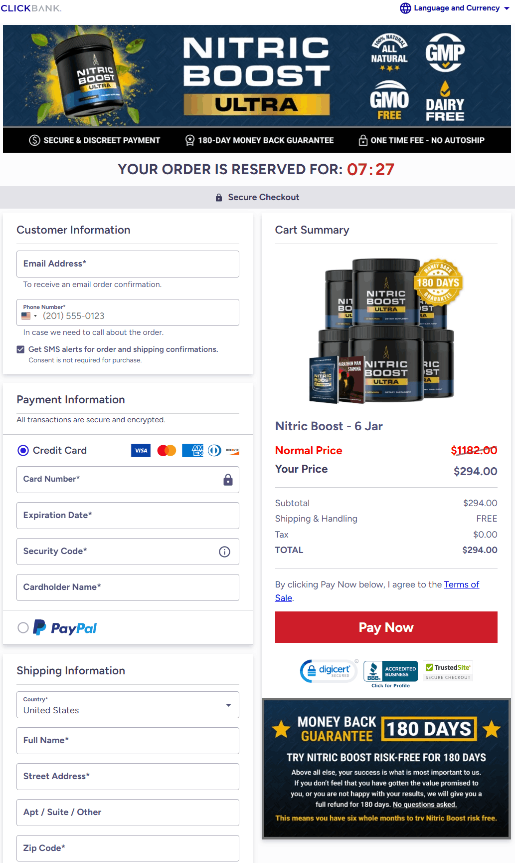 nitric boost order page